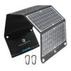 Sammenleggbar solcellelader 30W til tur og camping
